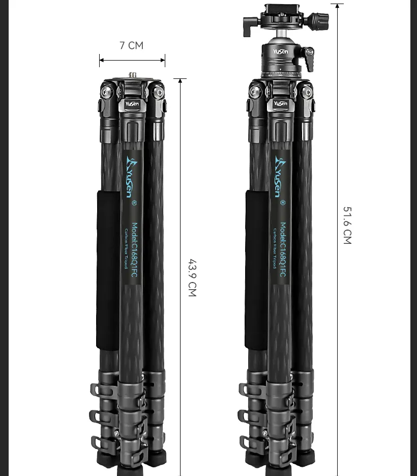 Professional Carbon Fiber Portable DSLR Camera Phone Travel Shoot Tripod Stand Camera Tripod Stand Professional