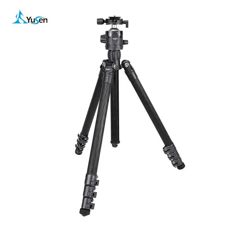 Camera DSLR Tripod for Travel Lightweight carbon fiber 360 Degree Ball Head Tripod, Monopod selfie stick stand tripod with Carry