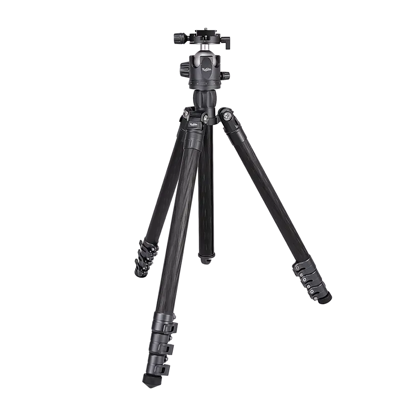 Camera DSLR Tripod for Travel Lightweight carbon fiber 360 Degree Ball Head Tripod, Monopod selfie stick stand tripod wi