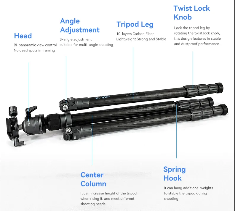 Professional Carbon Fiber Tripod