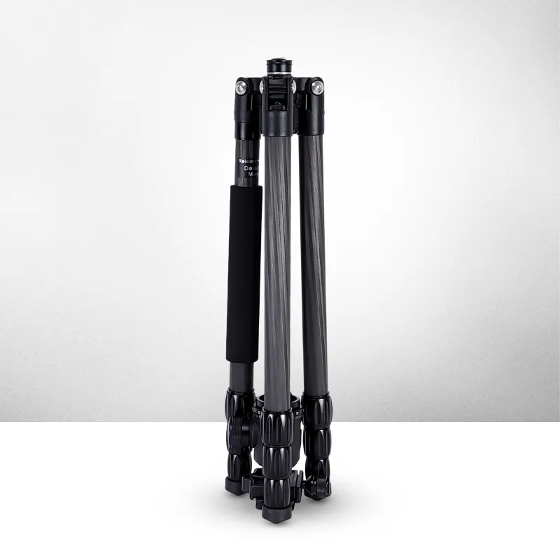 Foldable Carbon Fiber Tripod Monopod 360°Ball Head Detachable Max Load at 10kg Adjustable Height from 53cm to 160cm for 