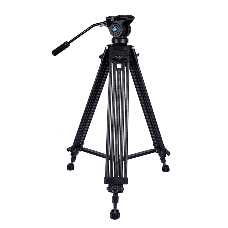 Video Tripod Professional Carbon Fiber Twin Tube Video Tripod