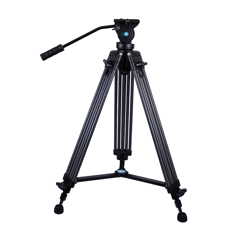 Video Tripod Professional Carbon Fiber Twin Tube Video Tripod
