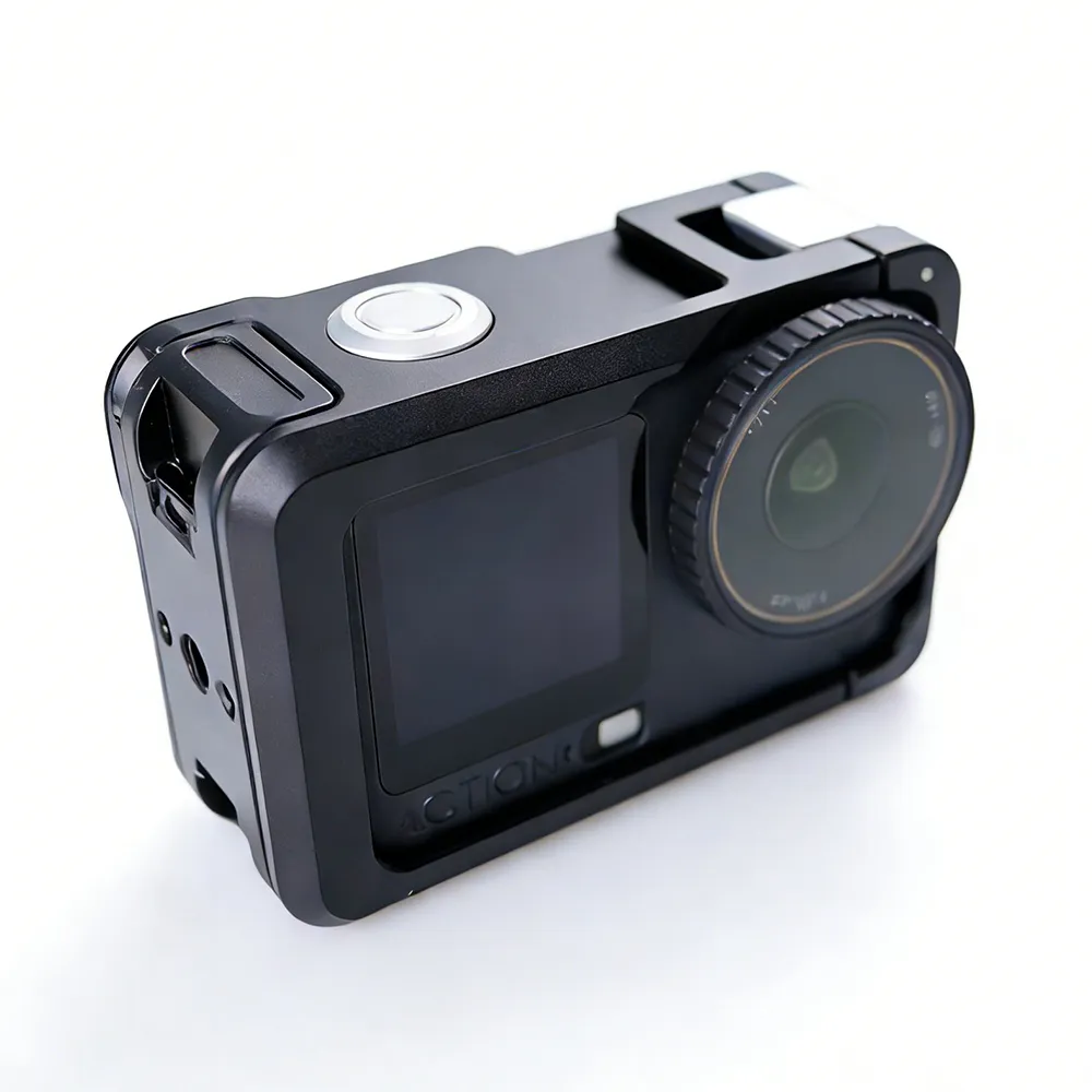 Cage for DJI Osmo Action 6, Multifunctional Protective Cage Metal Expansion Frame Case with Cold Shoe Mount