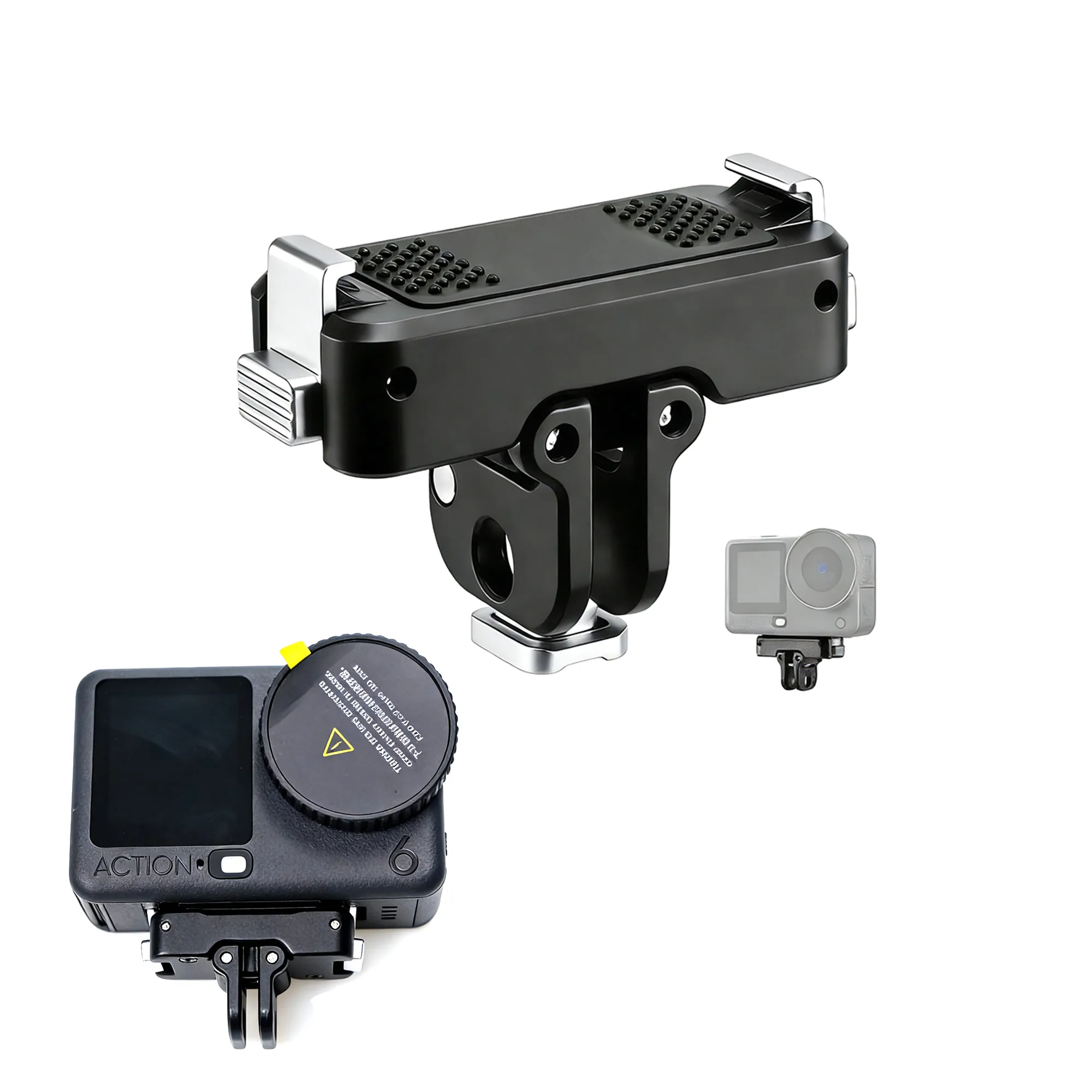 Magnetic Quick Release Adapter Camera Base Mount for DJI Action 6/Osmo Nano Aluminium Alloy Expansion Adapter with 1/4&q