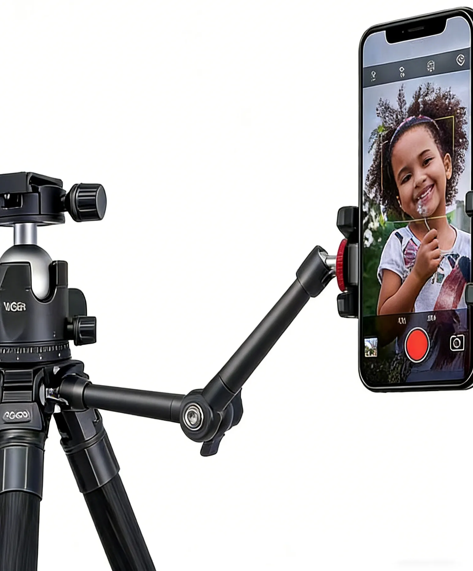 Professional Multi-Directional Adjustment Magic Arm Noga Style Aluminum Stainless Steel 5kg Load for Photography Camera 