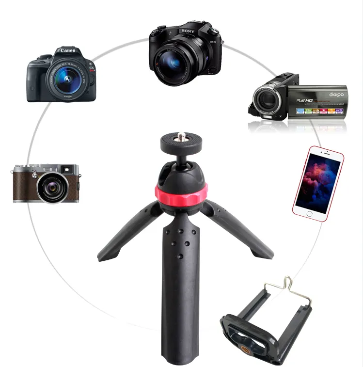 Universal Mini Camera Tripod with 360° Ball Head Table Tripod for DSLR Phone for Vlog Portable Camera Tripod Mount