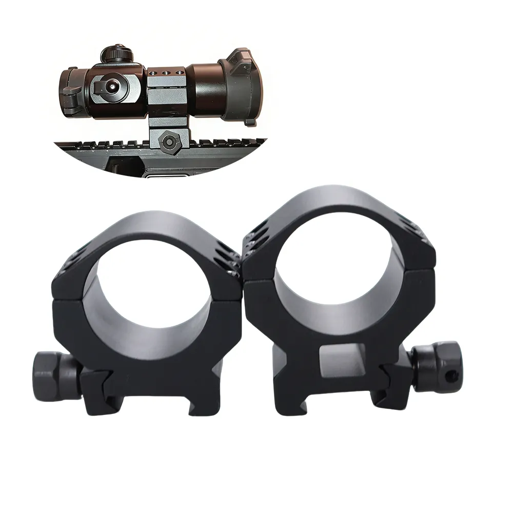 30mm Aluminum Optical Ring Mount Clamp Dual Rings Bracket for Tube Accessories