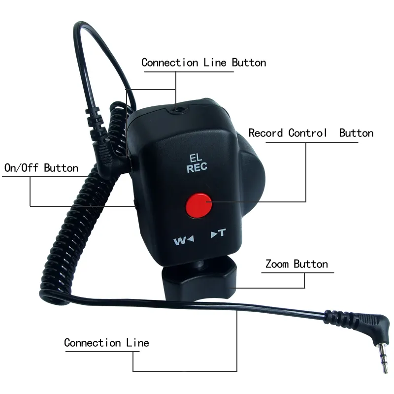 Video Recording Remote Controller 2.5mm Jack  for Sony/Canon/Panasonic