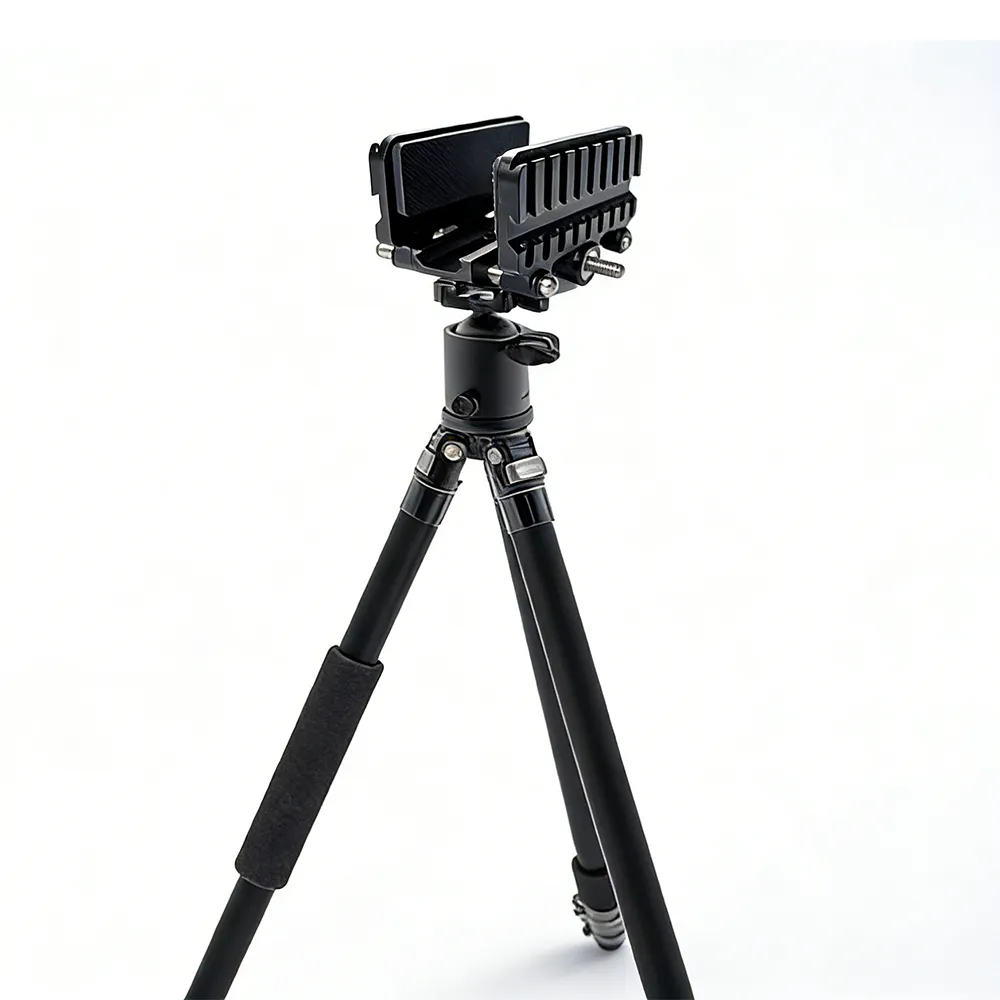 Professional Aluminum Shooting Tripod for Hunting Flexible Three-section Tripod