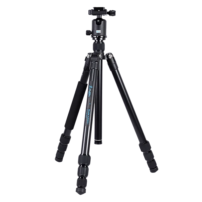 Aluminum Camera Tripod Detachable Legs Convertible to Monopod Durable Tripod Kit for DSRL with CNC 360°Ball Head Kit Tripod