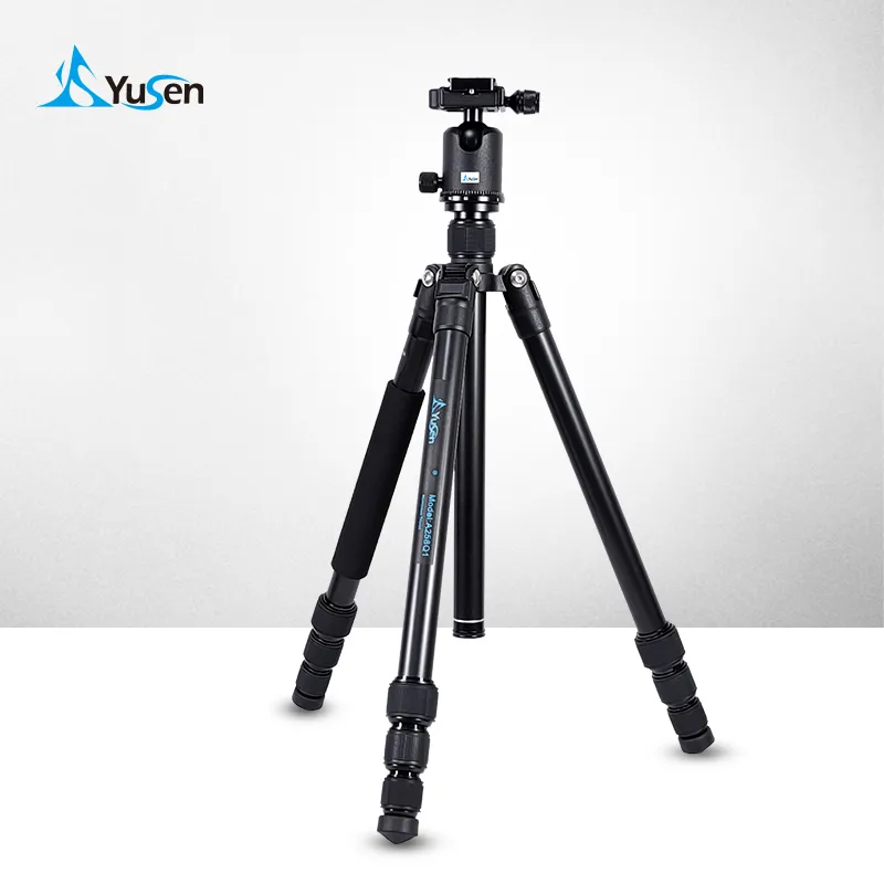Aluminum Camera Tripod Detachable Legs Convertible to Monopod Durable Tripod Kit for DSRL with CNC 360°Ball Head Kit Tri