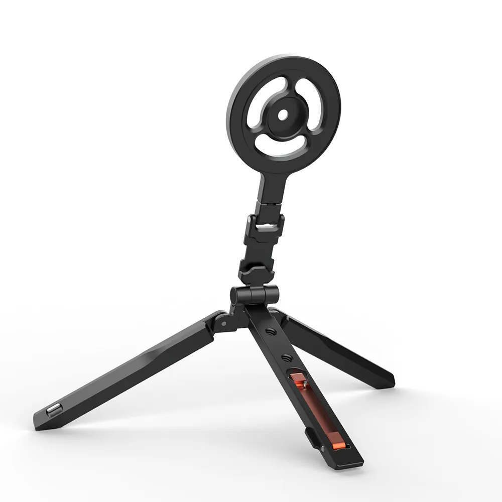 Dual Magnetic Phone Mini Tripod Foldable Double Magnet Mount Pocket Cell
