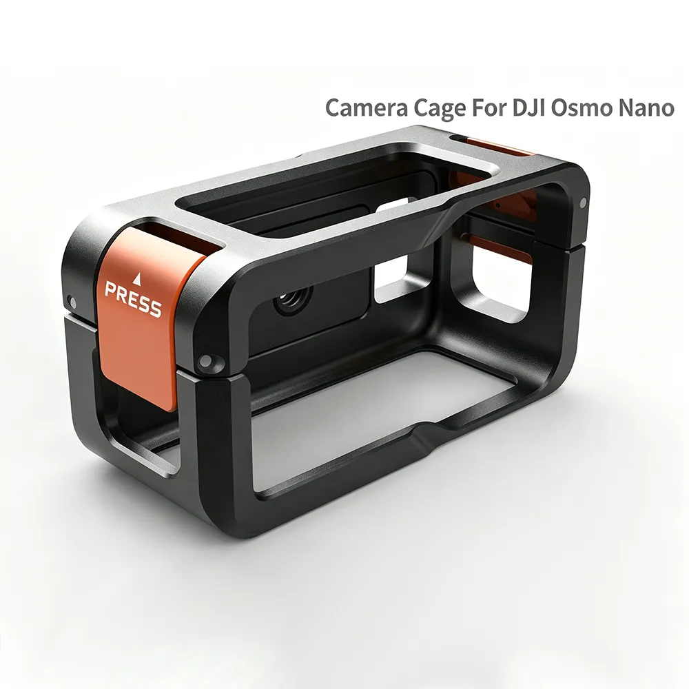 Camera Cage for DJI Osmo Nano,Lightweight Aluminum Protectiv