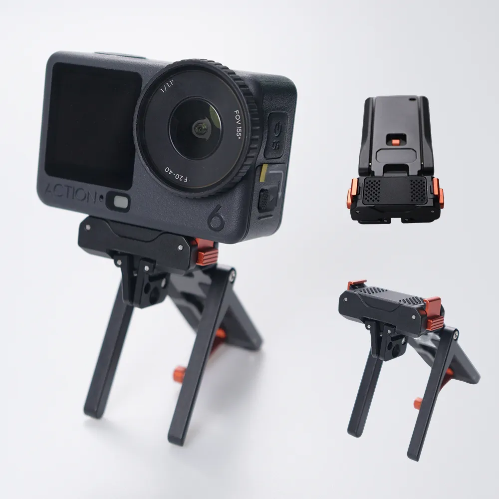 Action 6 Magnetic Stand, Aluminum Alloy Quick Release Adapter for DJI Osmo Nano, 360° Adjustable & 1/4”Screw Hole Tr